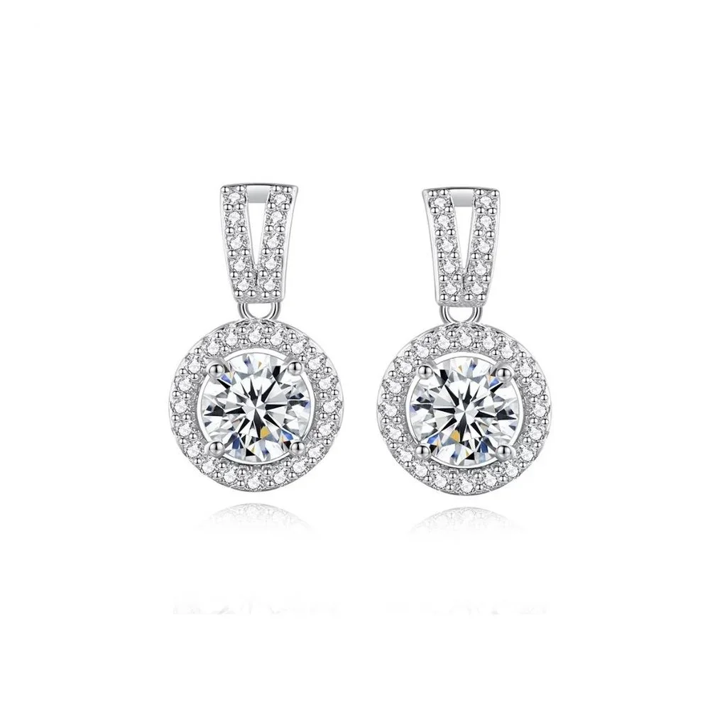 1ct. t.w. Diamond Dainty Earrings - Picture 1 of 14